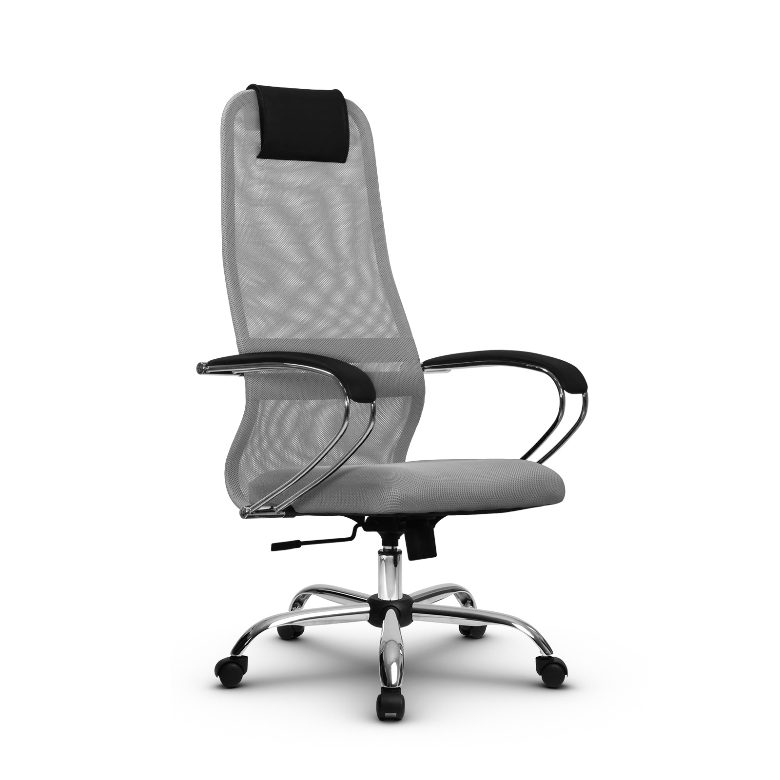 SU-B-8/подл.131/осн.003 кресло офисное Ch (МТ) (светло-серый/светло-серый)