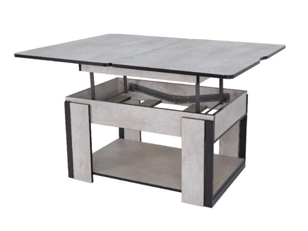 Дэнс стол-трансформер (СМ) (цемент светлый, черный)