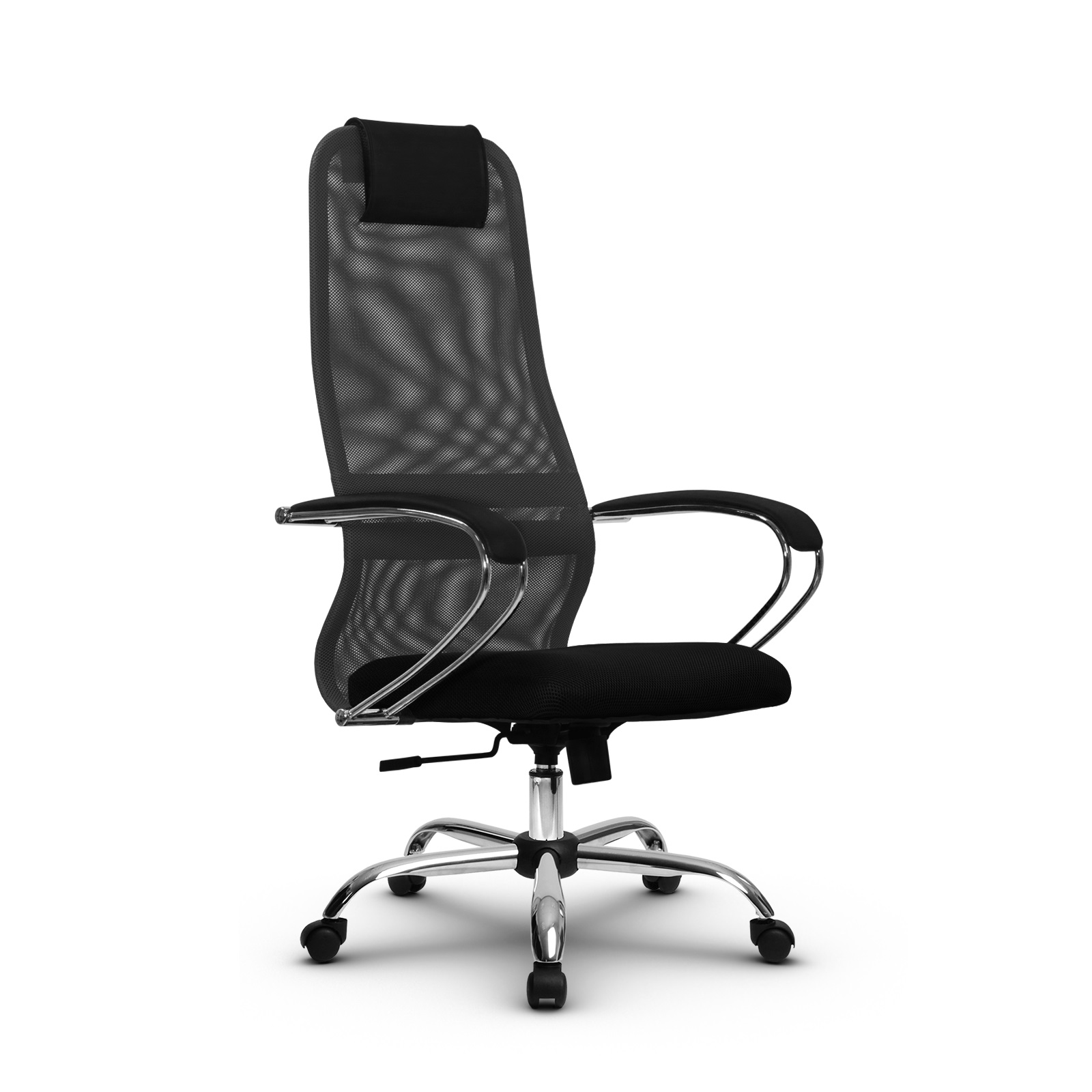 SU-B-8/подл.131/осн.003 кресло офисное Ch (МТ) (темно-серый/черный)