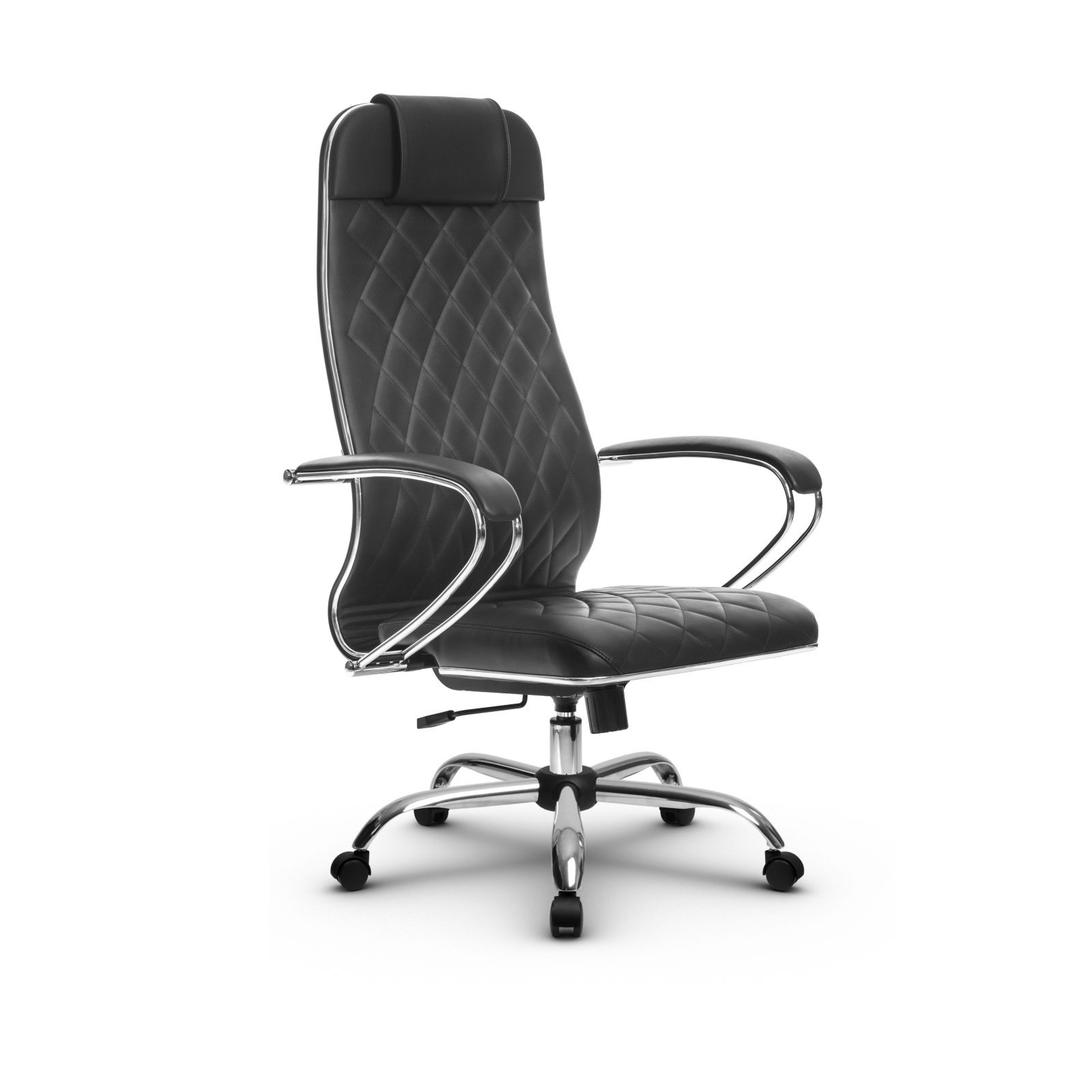 МЕТТА L 1m 40М/K Ch кресло офисное (МТ) (кожа NL черный)