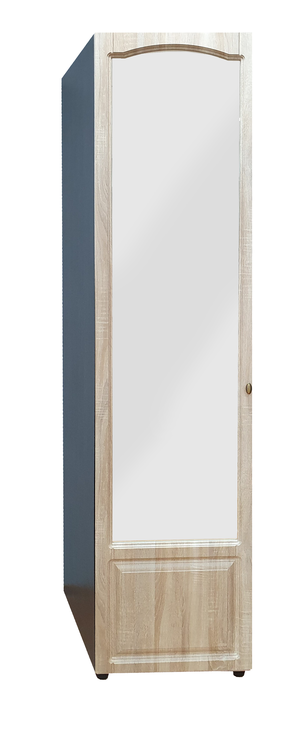 Гретта-МК шкаф (560) 1дв ДБ 2240х560 левый с зеркалом