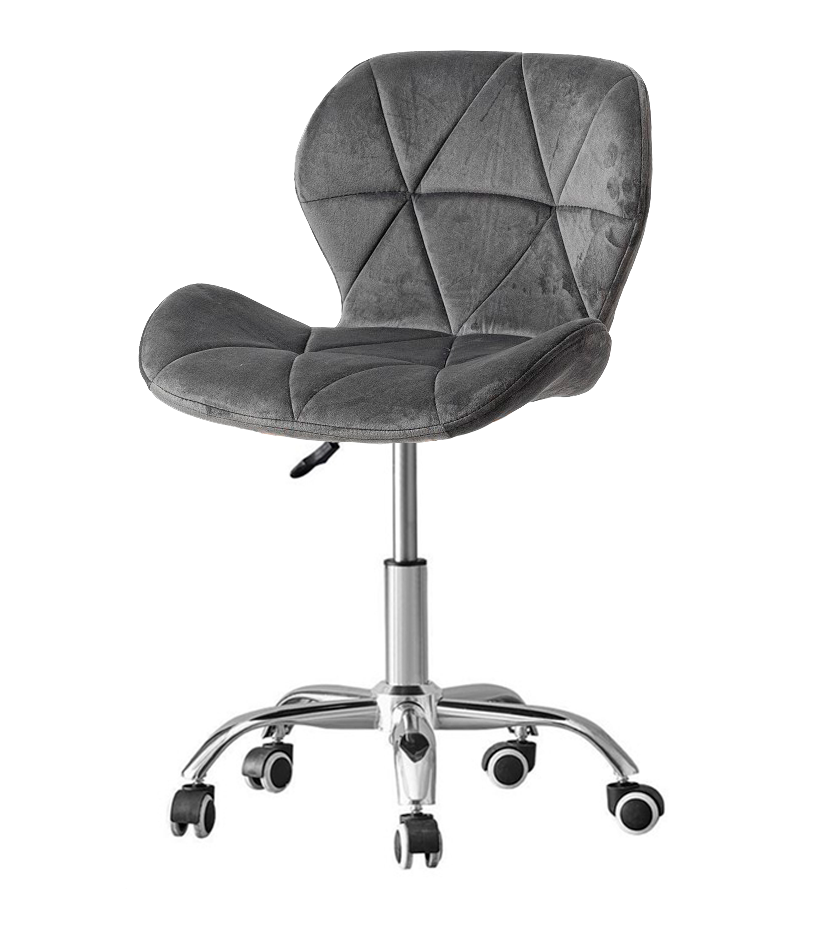 SC 412 стул офисный (ДО 60 кг) (ЦМ) (графит вельвет)