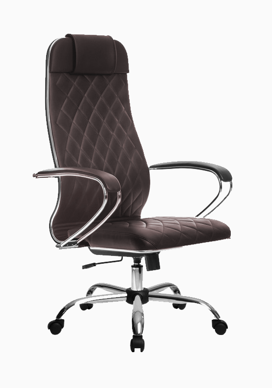 МЕТТА L 1m 40М/K Ch кресло офисное (экокожа MPES темно-коричневый)