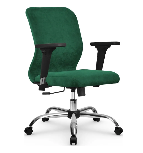 SU-Mr-4 подл.200/осн. 003 кресло офисное Ch (МТ) (велюр зеленый)