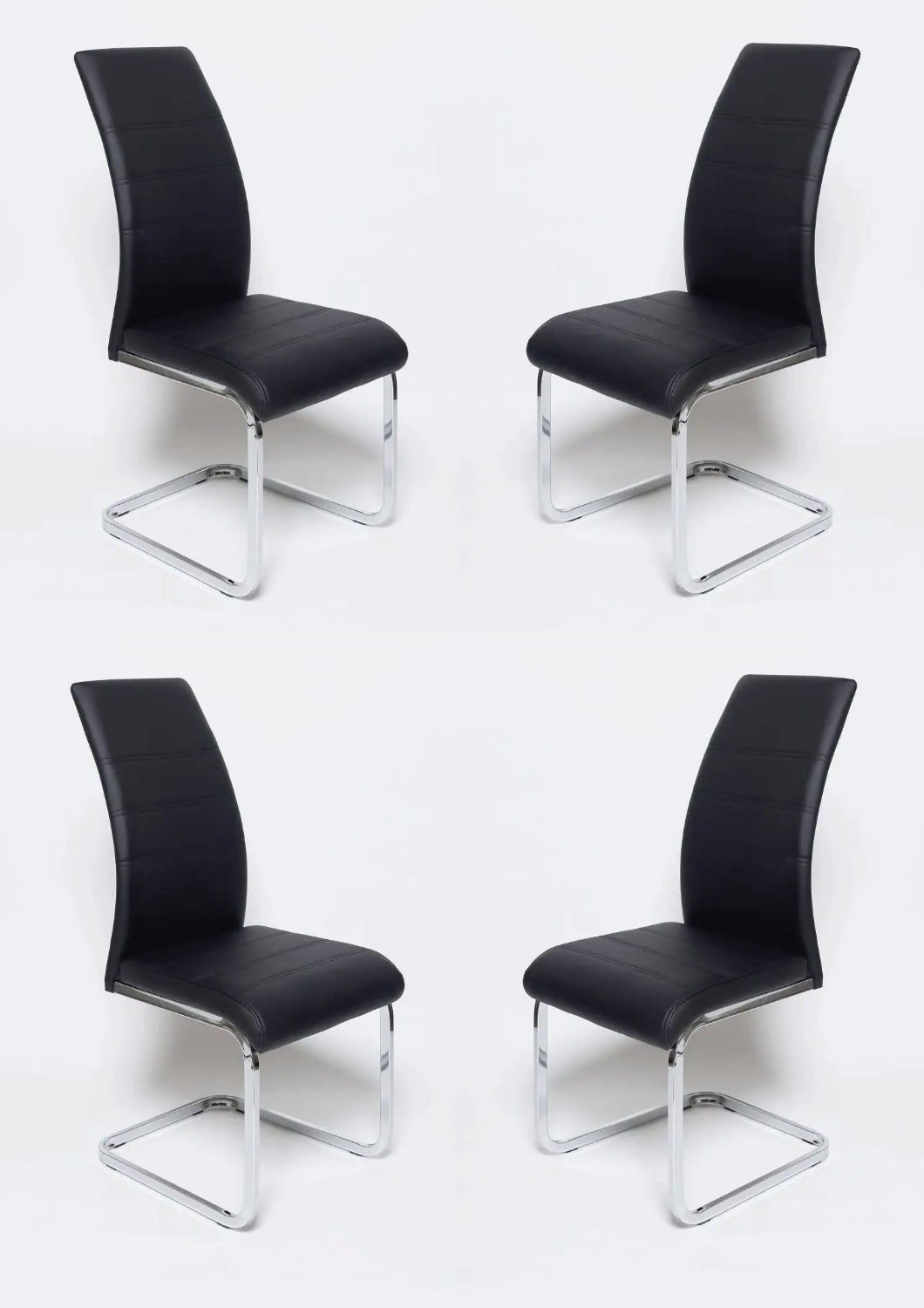ОКС-6168 комплект стульев (4 шт) (ЦМ) (черный)