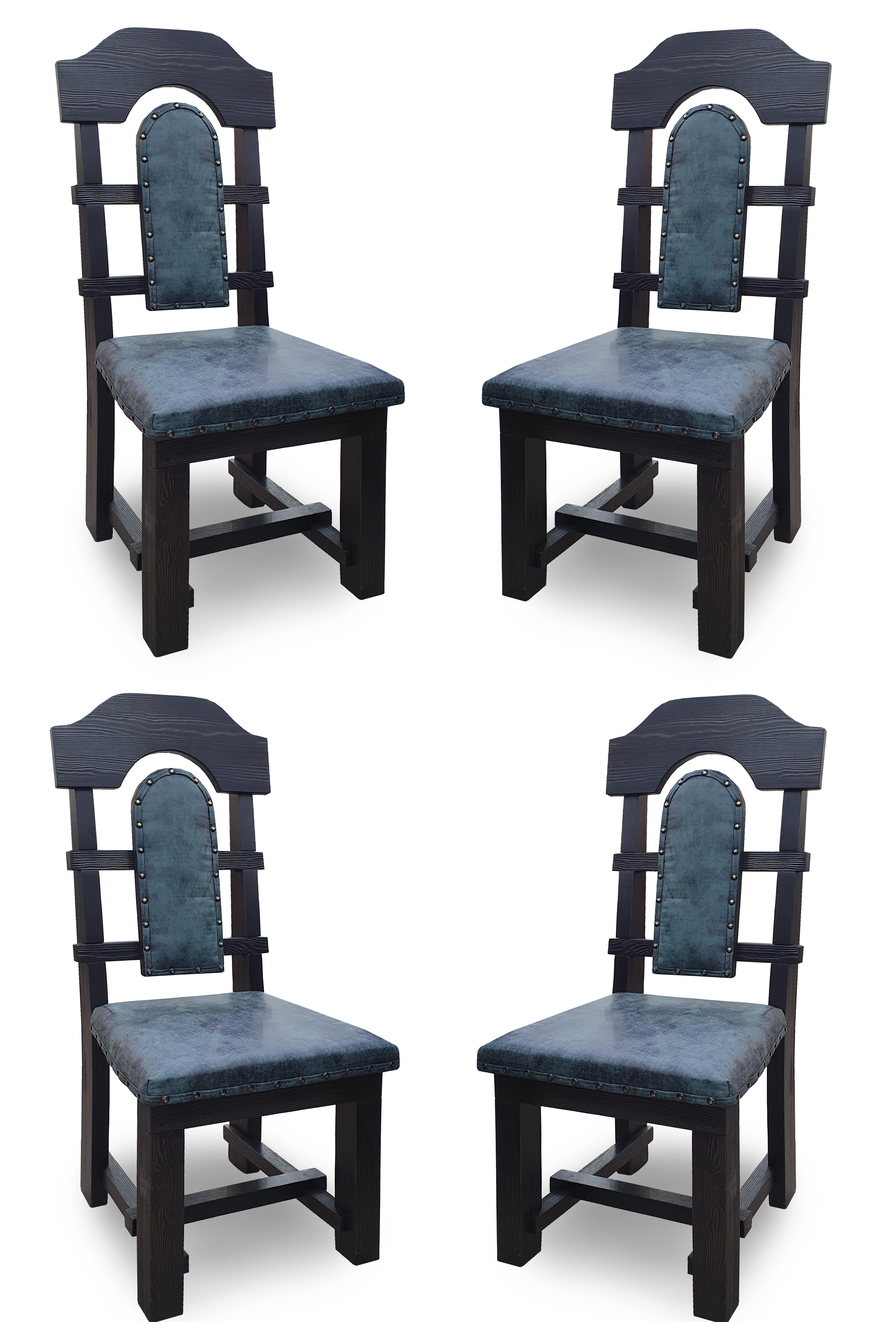 Голиаф стул брашированный комплект (4 шт) (массив сосны) (КВ)