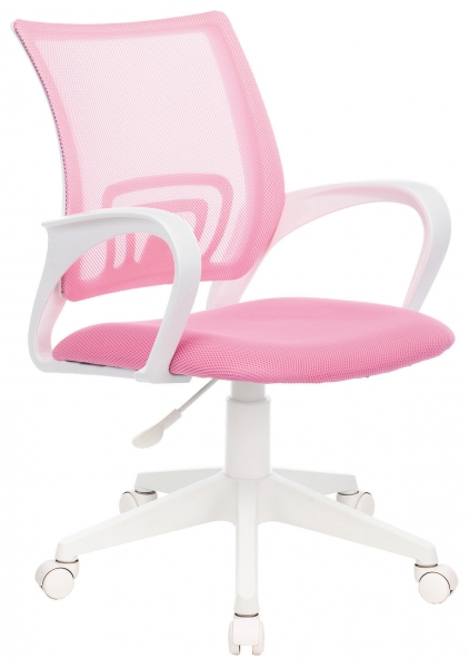 Симпл кресло детское PL (ЦМ) (розовый, пластик белый)