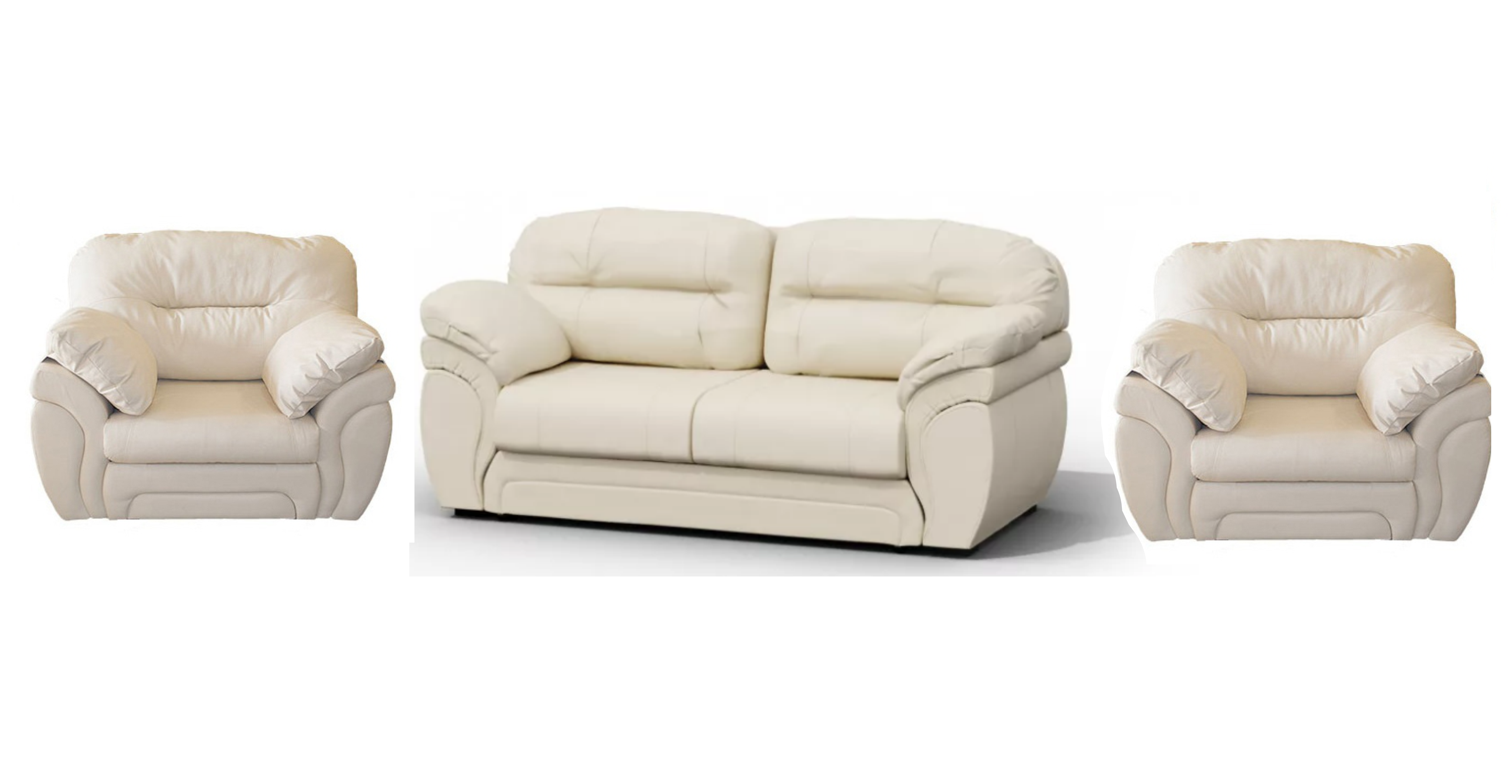 Эдем набор диван прямой ЗТ (дк+2подл) + 2 кресла (RR)