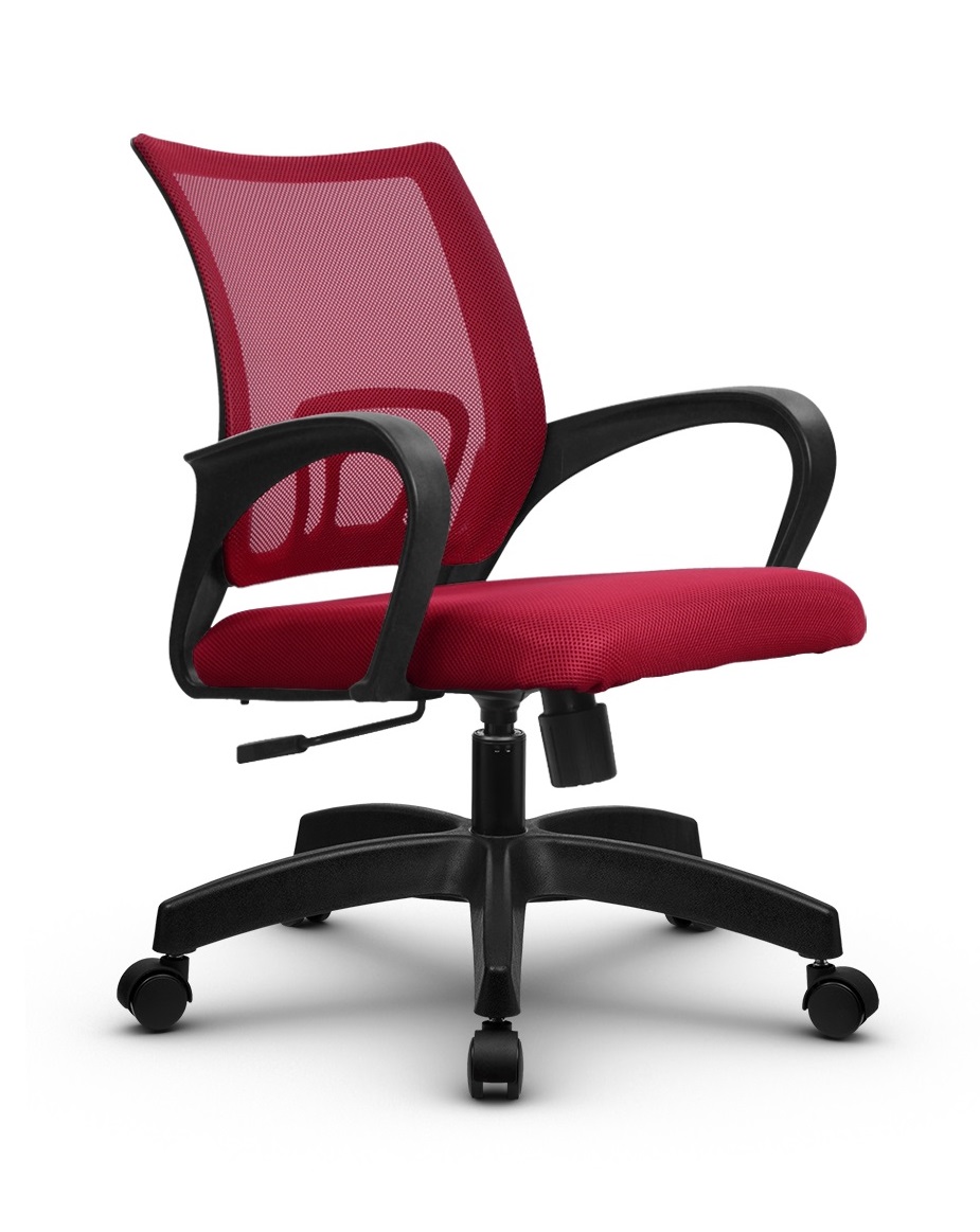 SU-CS-9 кресло офисное PL (с механизмом качания) (МТ) (красный/красный)